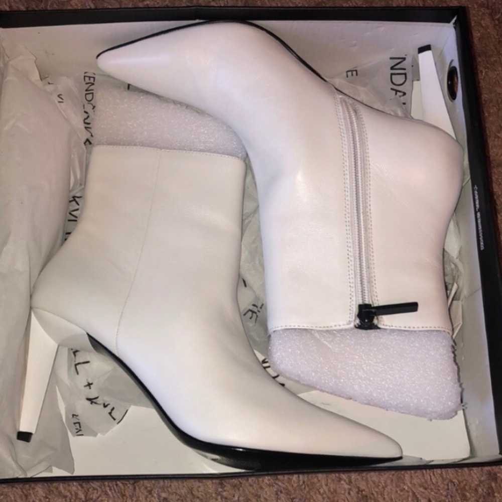 White Zoe boots